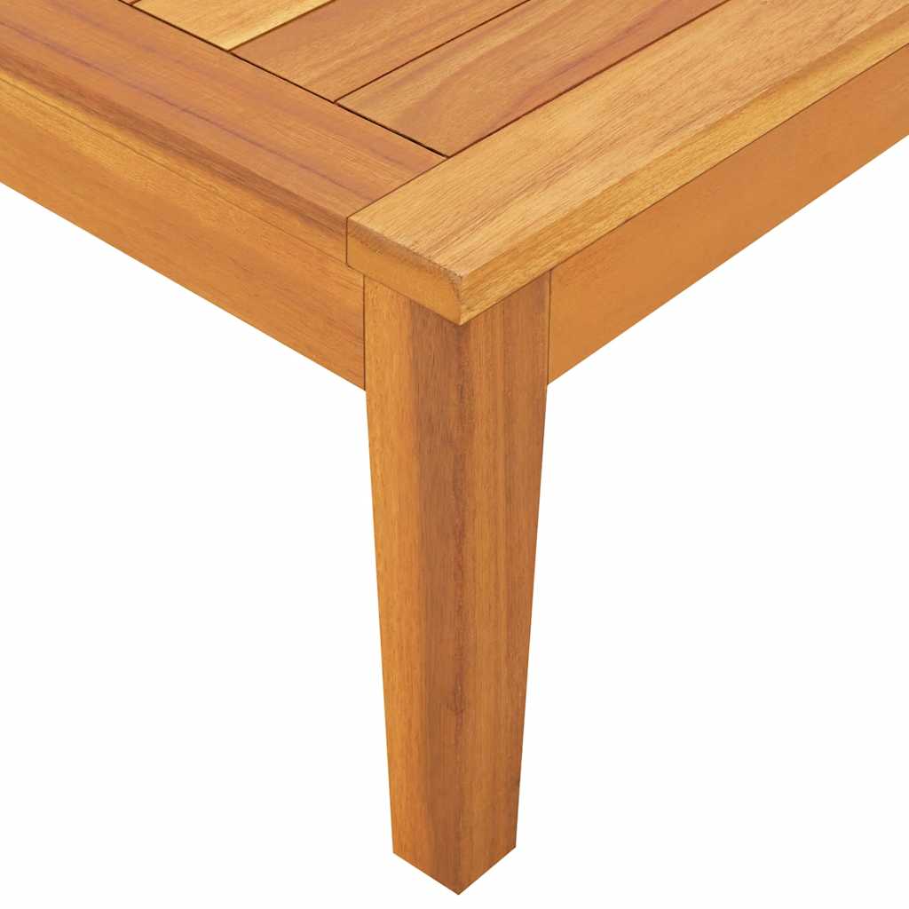 Mesa de jardín madera maciza de acacia 64x64x29 cm