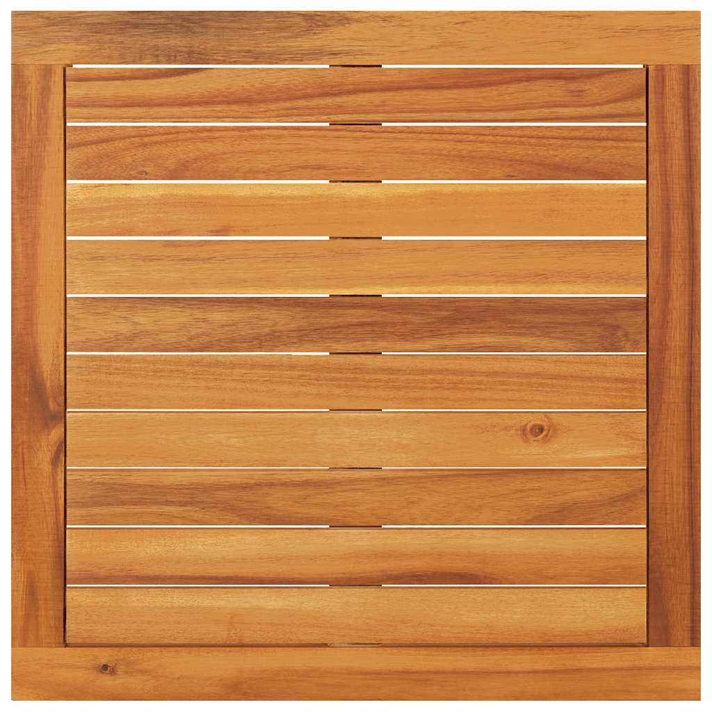 Mesa de jardín madera maciza de acacia 64x64x29 cm