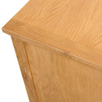 Mueble para el televisor madera maciza de roble 110x35x44 cm