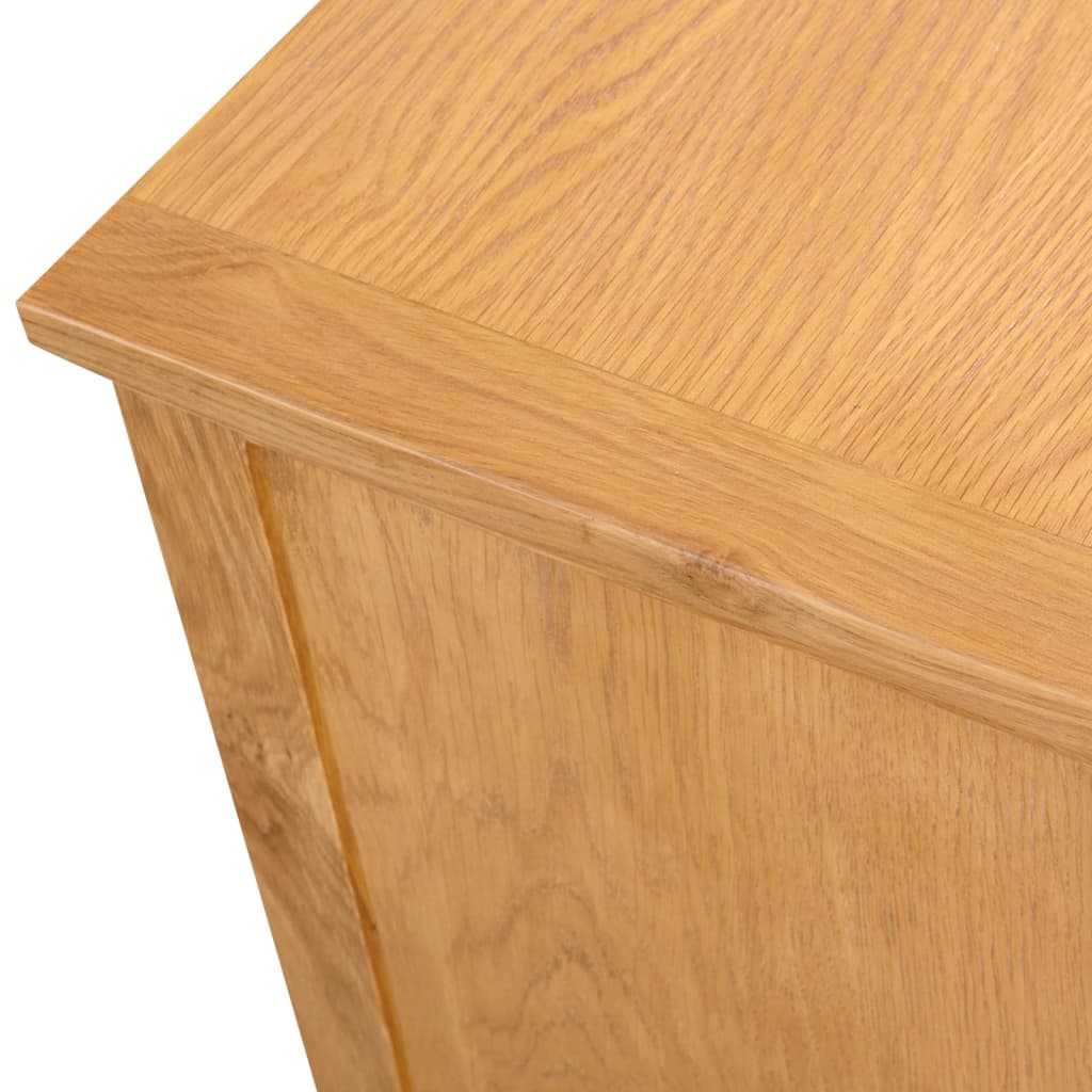 Mueble para el televisor madera maciza de roble 110x35x44 cm