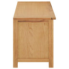 Zapatero de madera maciza de roble 114x37x45 cm