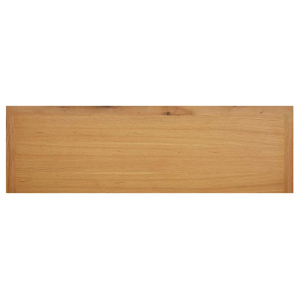Zapatero de madera maciza de roble 114x37x45 cm