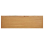 Zapatero de madera maciza de roble 114x37x45 cm