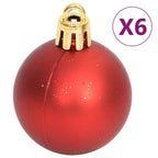 Juego de adornos de navidad de 108 piezas dorado y rojo