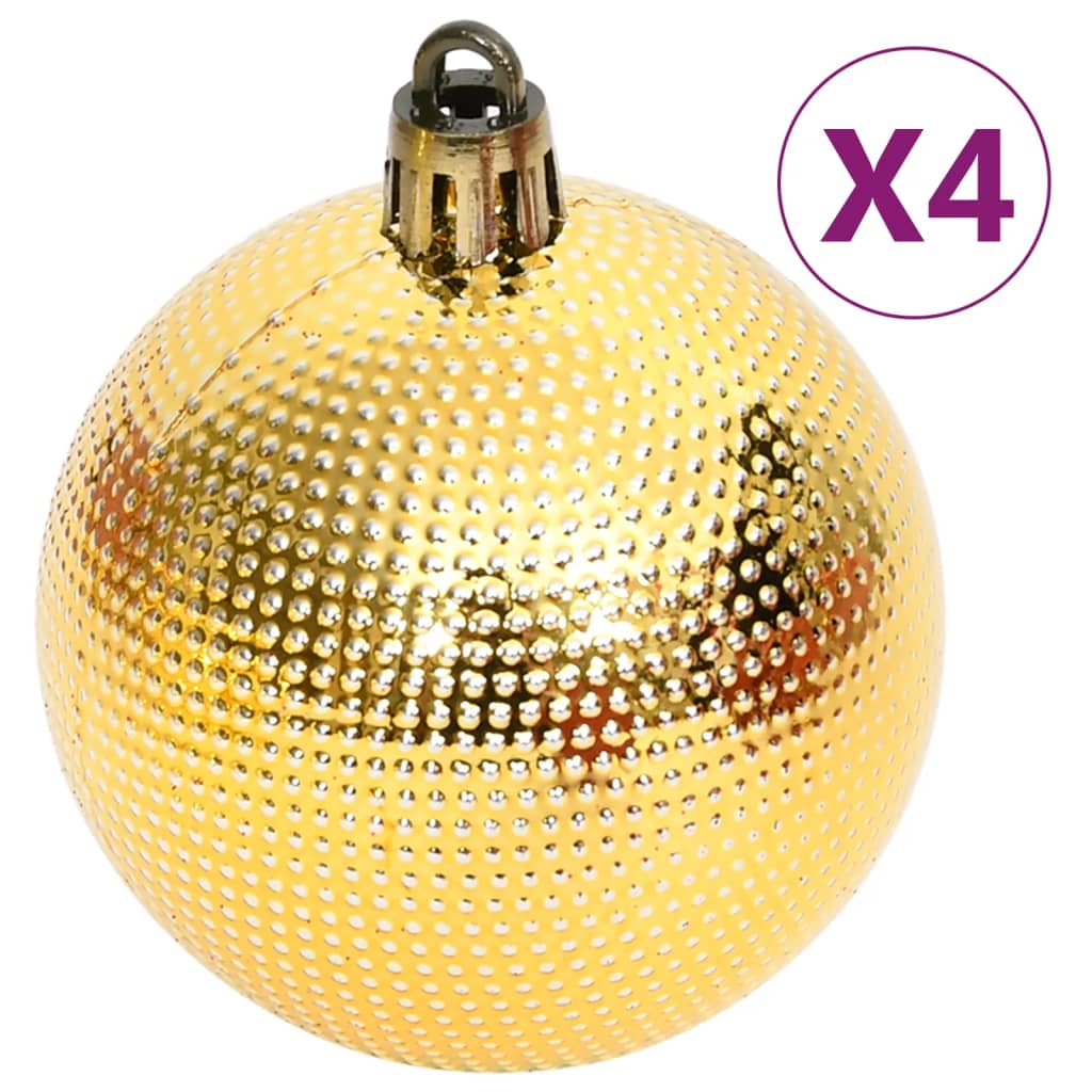 Juego de adornos de navidad de 108 piezas dorado y rojo