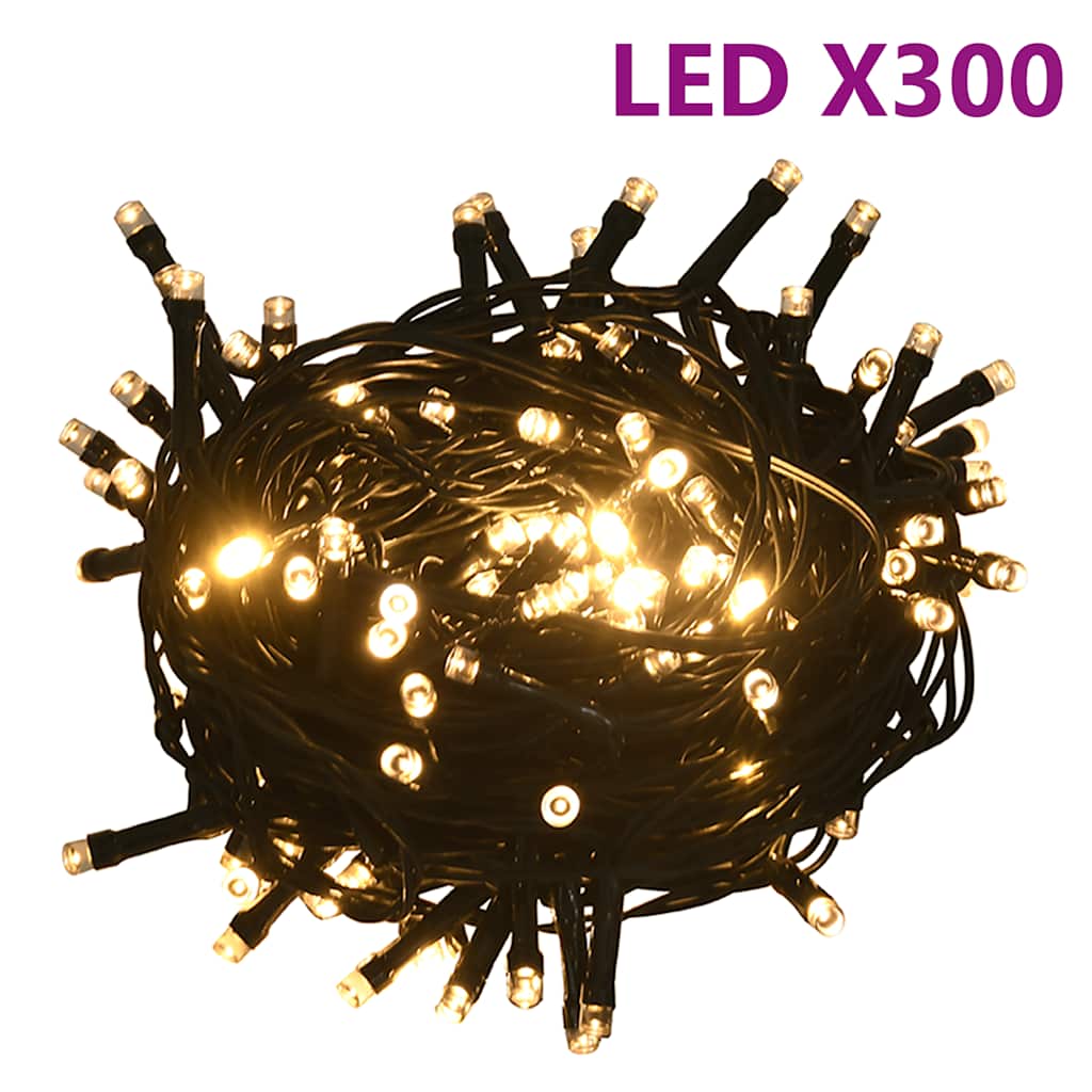 Set de bolas de Navidad 120 pzas con pico 300 LED blanco y gris