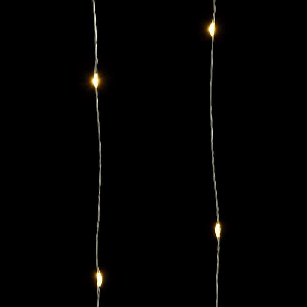 Tira de luces con 150 LED blanco cálido PVC 15 m