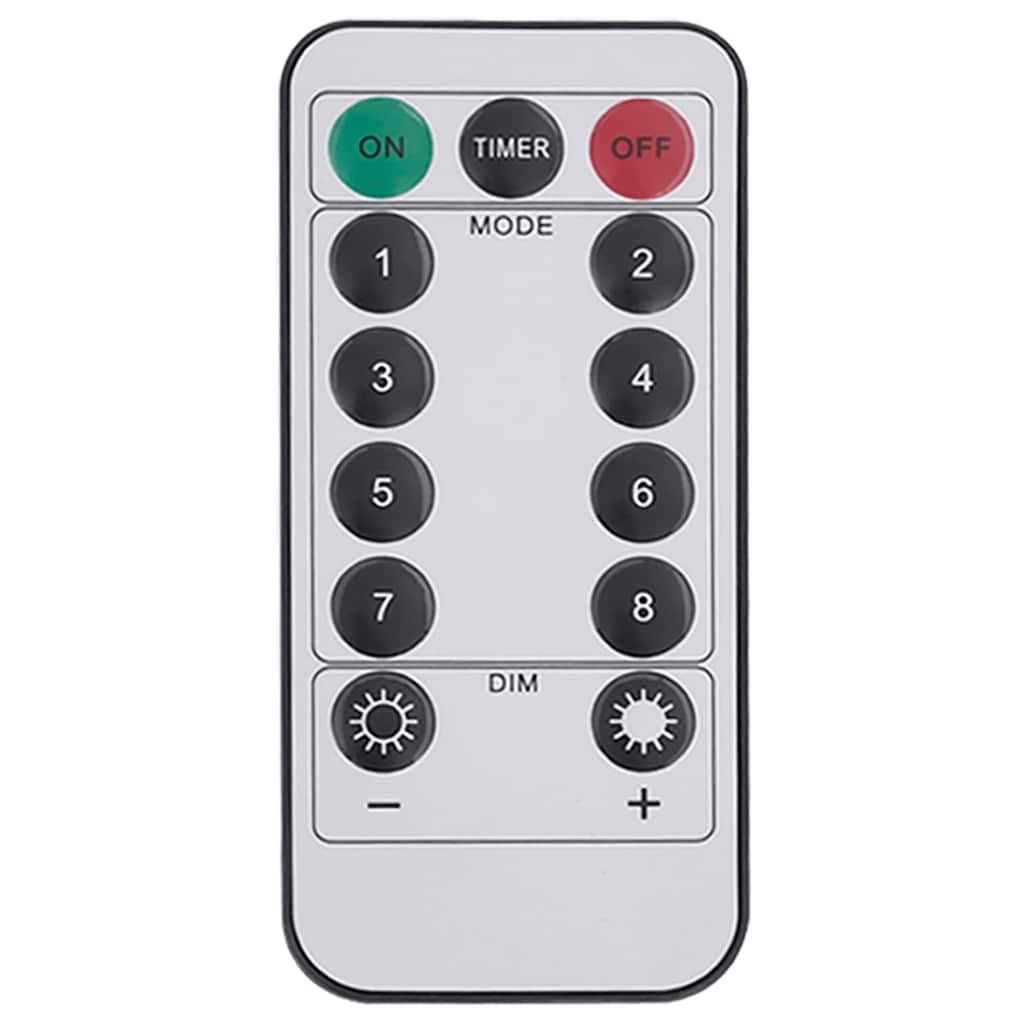 Tira de luces con 150 LED blanco cálido PVC 15 m