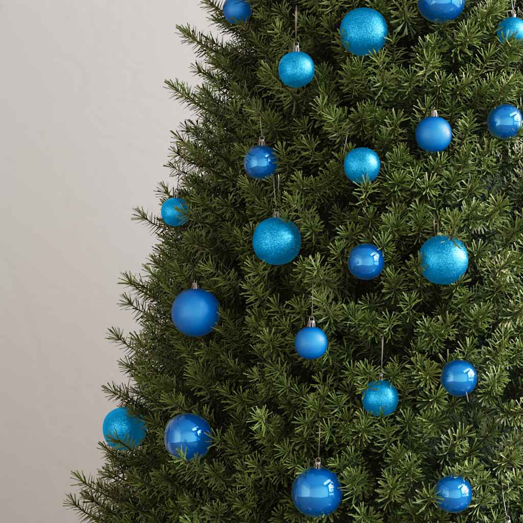 Juego de bolas de Navidad 100 piezas azul