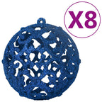 Juego de bolas de Navidad 100 piezas azul