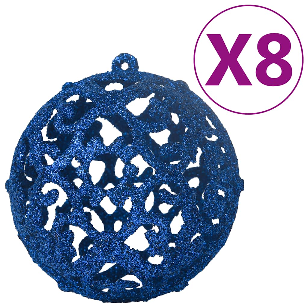 Juego de bolas de Navidad 100 piezas azul