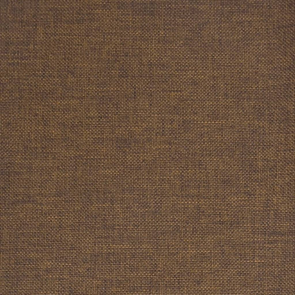 Silla mecedora de tela marrón