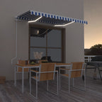 Toldo automático con LED sensor de viento antracita 400x300 cm