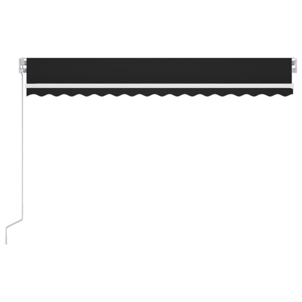 Toldo retráctil manual gris antracita 400x300 cm