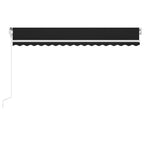 Toldo automático con LED sensor de viento antracita 400x300 cm