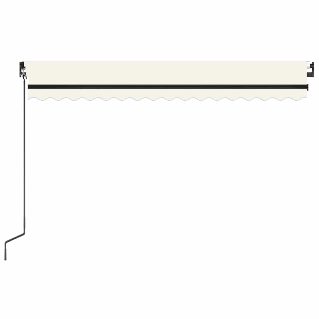 Toldo retráctil manual color crema 400x300 cm
