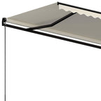 Toldo retráctil manual color crema 400x300 cm