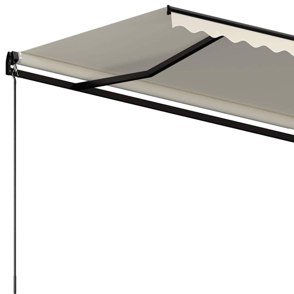 Toldo retráctil manual color crema 400x300 cm