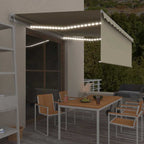 Toldo automático con LED sensor de viento antracita 400x300 cm