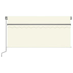 Toldo manual retráctil con persiana color crema 3x2,5m