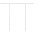 Toldo manual retráctil con postes gris antracita 3x2,5 m