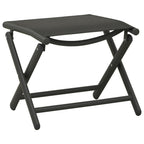 Juego de muebles de jardín 9 piezas negro y gris antracita