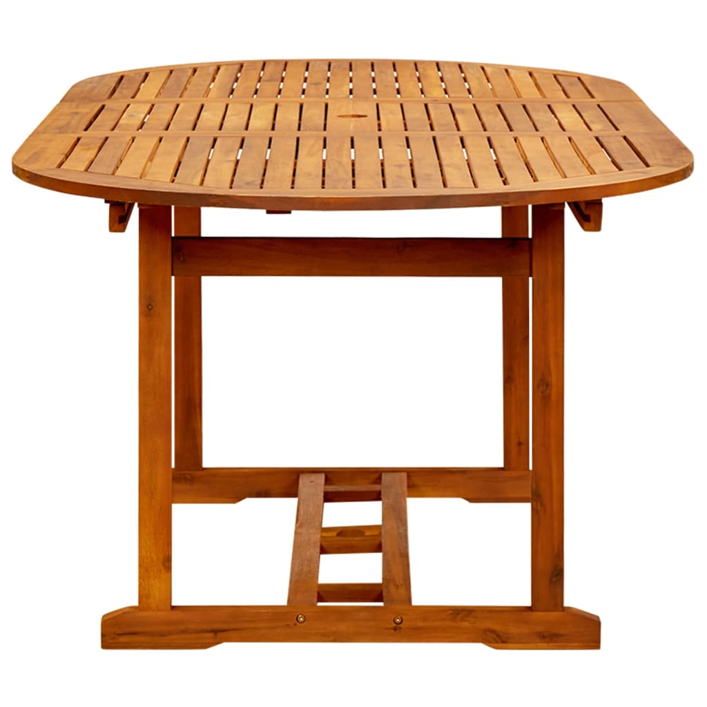 Set de comedor de jardín 7 piezas ratán sintético marrón