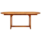 Set de comedor de jardín 7 piezas ratán sintético marrón