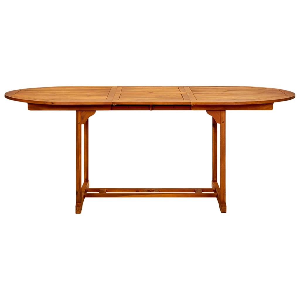Set de comedor de jardín 7 piezas ratán sintético marrón