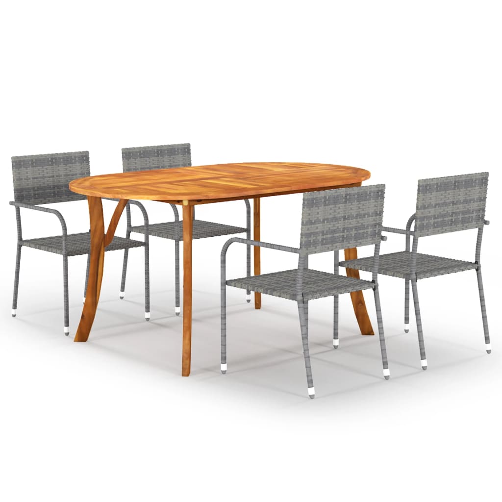 Juego de comedor de jardín 3 piezas