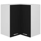 "Lyon" white corner wall cabinet 57x57x60 cm Engineered wood