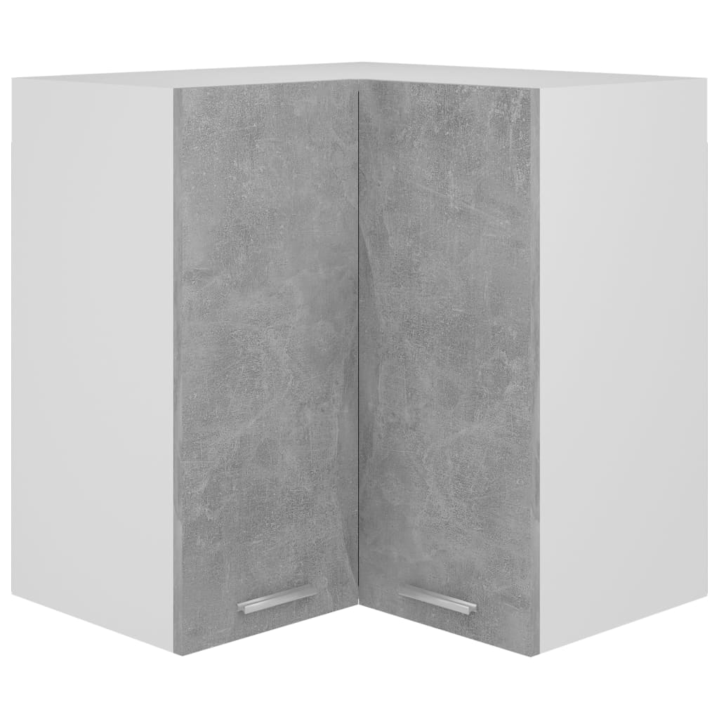 Armario esquinero colgante "Lyon" blanco 57x57x60 cm Madera de ingeniería