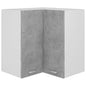 "Lyon" white corner wall cabinet 57x57x60 cm Engineered wood