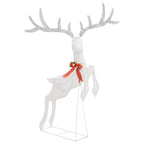 Reno decorativo de Navidad blanco 120 LEDs blanco frío