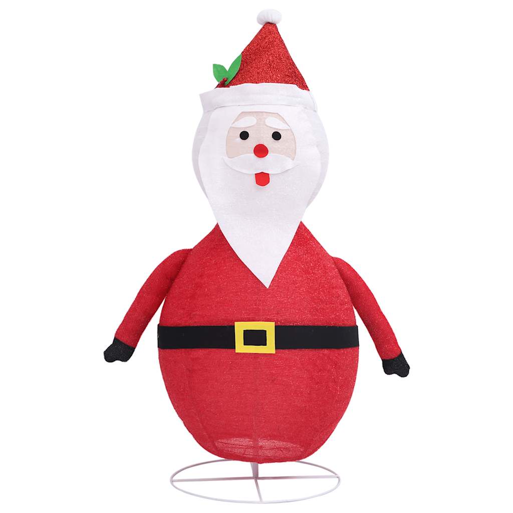 Papá Noel de Navidad decorativo con LED tela lujosa 120 cm