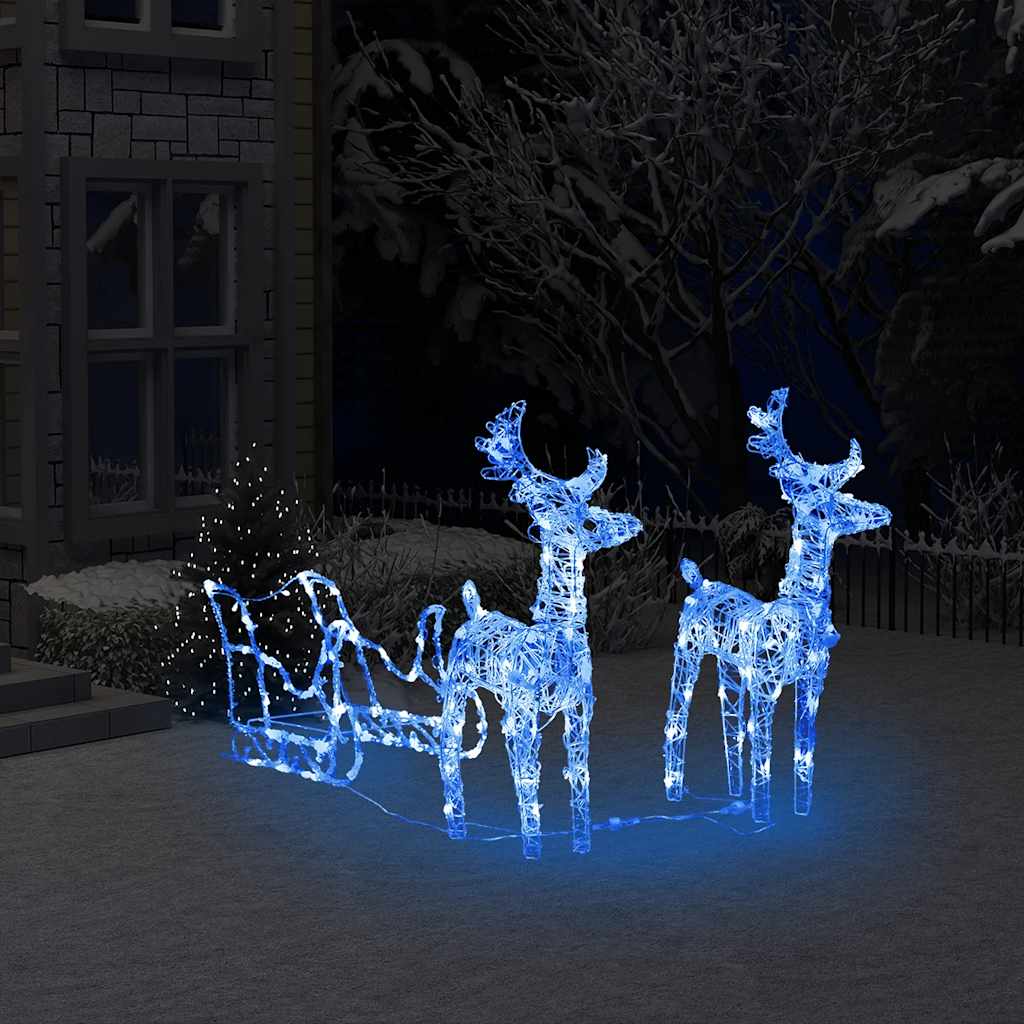 Belén decoración navideña 240 LED 116x41x87 cm