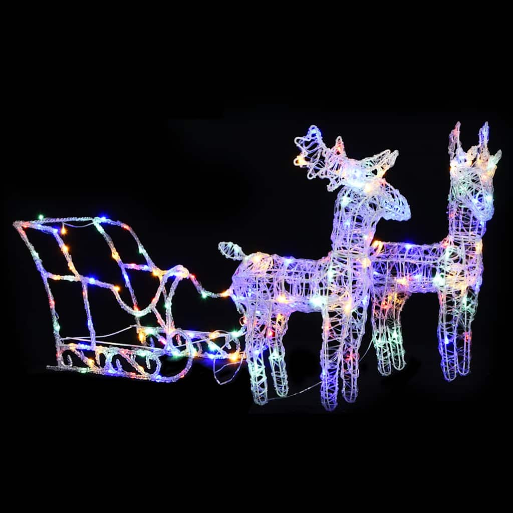 Belén decoración navideña 240 LED 116x41x87 cm