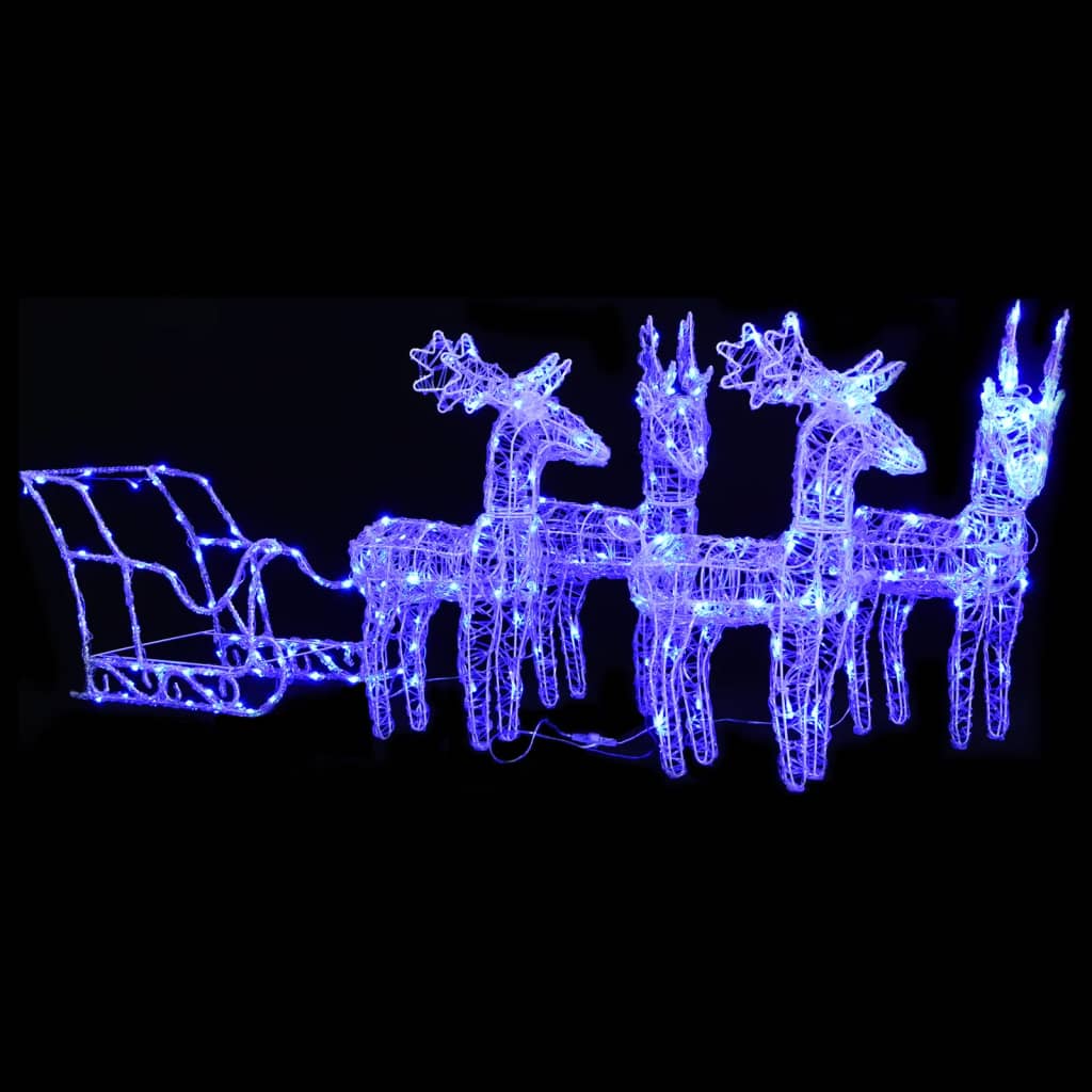 Belén decoración navideña 240 LED 116x41x87 cm