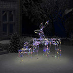 Renos de Navidad de luces 229 LEDs 3 piezas
