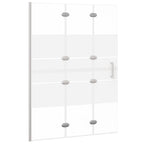 Folding shower screen ESG white 100x140 cm