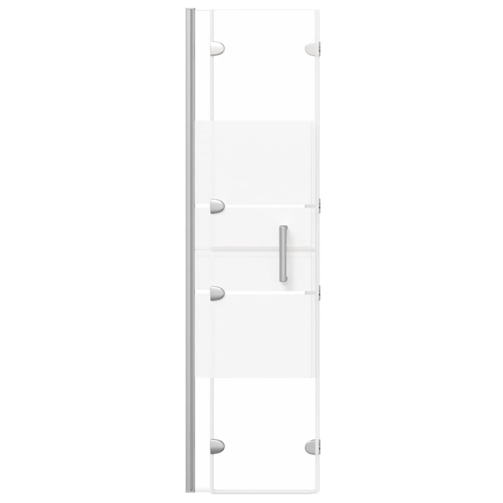 Folding shower screen ESG white 100x140 cm