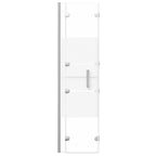 Folding shower screen ESG white 100x140 cm