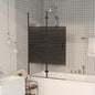 Mampara de ducha plegable ESG blanco 100x140 cm
