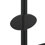 Mampara de ducha plegable ESG negro 100x140 cm