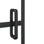 Mampara de ducha plegable ESG negro 100x140 cm