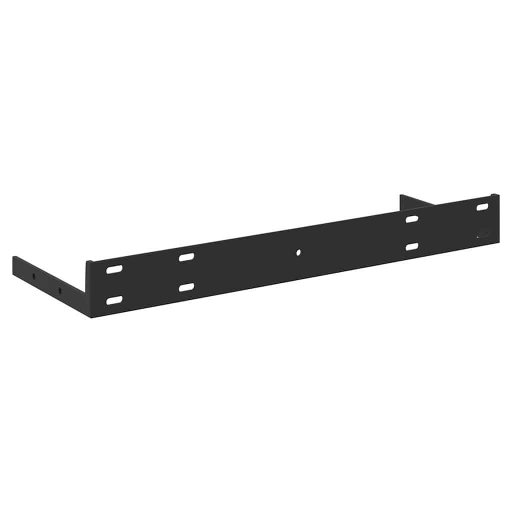 Estante flotante de pared 2 uds MDF roble y blanco 50x23x3,8 cm