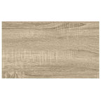 Estante flotante de pared 2 uds MDF roble y blanco 50x23x3,8 cm