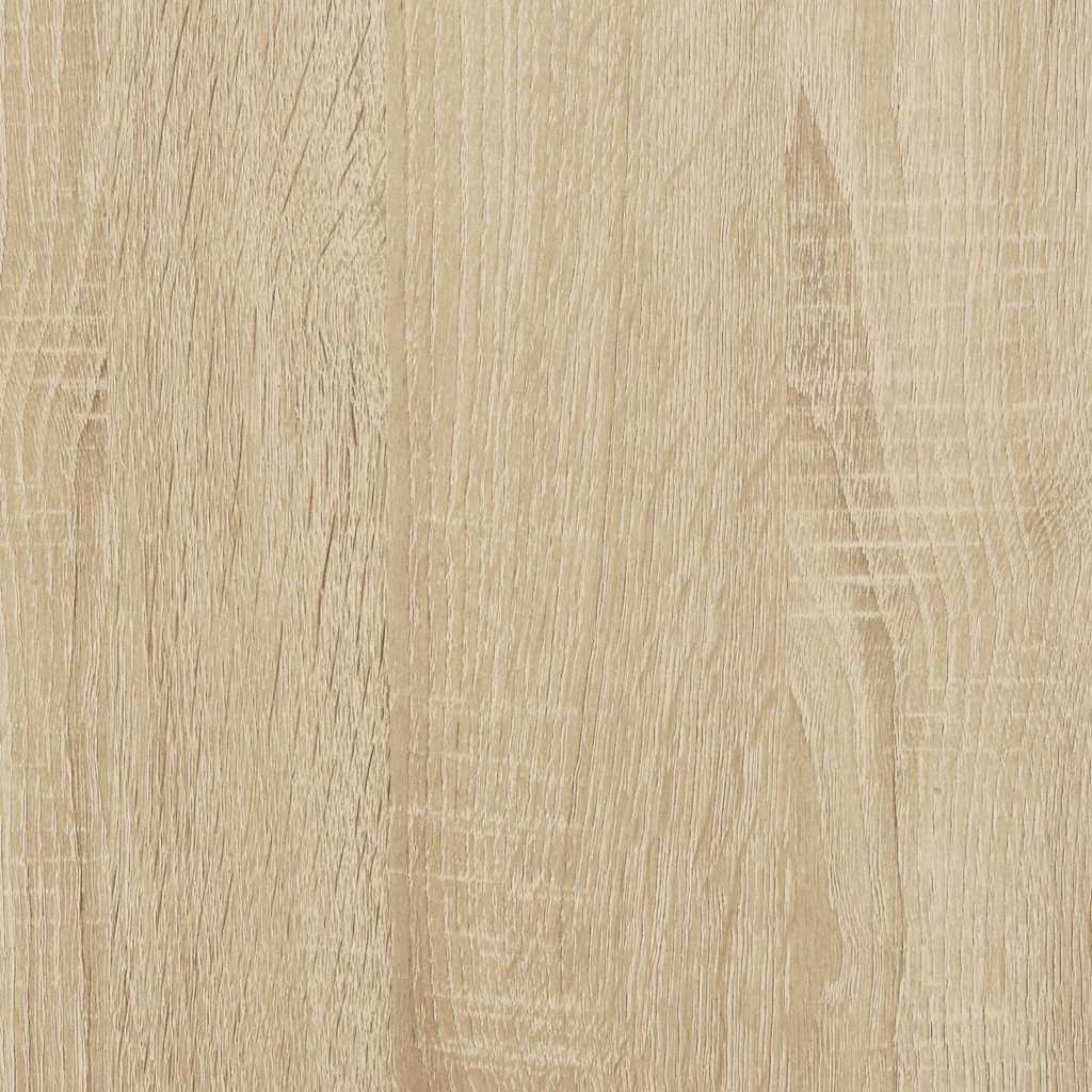 Estante flotante de pared blanco y roble MDF 90x23,5x3,8 cm