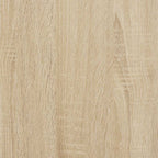 Estante flotante de pared blanco y roble MDF 90x23,5x3,8 cm
