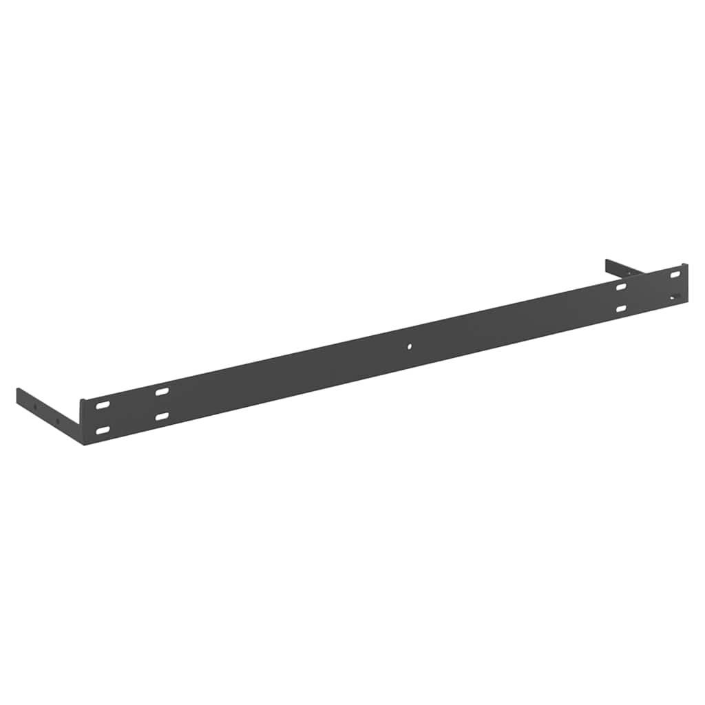 Estante flotante de pared blanco y roble MDF 90x23,5x3,8 cm